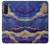 S3906 Navy Blue Purple Marble Case For Sony Xperia 10 V