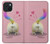 S3923 Cat Bottom Rainbow Tail Case For iPhone 15