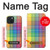 S3942 LGBTQ Rainbow Plaid Tartan Case For iPhone 15