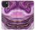 S3896 Purple Marble Gold Streaks Case For iPhone 15 Plus