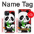 S3929 Cute Panda Eating Bamboo Case For iPhone 15 Plus