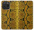 S3365 Yellow Python Skin Graphic Print Case For iPhone 15 Pro