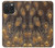 S3691 Gold Peacock Feather Case For iPhone 15 Pro Max