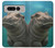 S3871 Cute Baby Hippo Hippopotamus Case For Google Pixel Fold