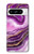 S3896 Purple Marble Gold Streaks Case For Google Pixel 8 pro