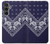 S3357 Navy Blue Bandana Pattern Case For Samsung Galaxy S23 FE