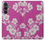 S3924 Cherry Blossom Pink Background Case For Samsung Galaxy S23 FE