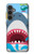 S3947 Shark Helicopter Cartoon Case For Samsung Galaxy S23 FE