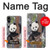S3793 Cute Baby Panda Snow Painting Case For Samsung Galaxy A05