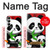 S3929 Cute Panda Eating Bamboo Case For Samsung Galaxy A05s