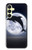 S3510 Dolphin Moon Night Case For Samsung Galaxy A25 5G