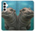 S3871 Cute Baby Hippo Hippopotamus Case For Samsung Galaxy A35 5G