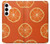 S3946 Seamless Orange Pattern Case For Samsung Galaxy A35 5G