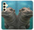 S3871 Cute Baby Hippo Hippopotamus Case For Samsung Galaxy S24