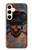 S3895 Pirate Skull Metal Case For Samsung Galaxy S24