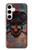 S3895 Pirate Skull Metal Case For Samsung Galaxy S24 Plus