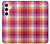 S3941 LGBT Lesbian Pride Flag Plaid Case For Samsung Galaxy S24 Plus