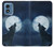 S3693 Grim White Wolf Full Moon Case For Motorola Moto G Play 4G (2024)