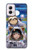 S3915 Raccoon Girl Baby Sloth Astronaut Suit Case For Motorola Moto G Power 5G (2024)