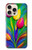 S3926 Colorful Tulip Oil Painting Case For iPhone 16 pro