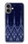 S3950 Textile Thai Blue Pattern Case For iPhone 16 plus