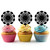TA0005 Ferris Wheel Silhouette Party Wedding Birthday Acrylic Cupcake Toppers Decor 10 pcs