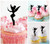 TA0023 Tinkerbell Peter Pan Silhouette Party Wedding Birthday Acrylic Cupcake Toppers Decor 10 pcs
