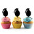 TA0031 Hand Grenade Silhouette Party Wedding Birthday Acrylic Cupcake Toppers Decor 10 pcs