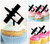 TA0045 War Airplane Silhouette Party Wedding Birthday Acrylic Cupcake Toppers Decor 10 pcs