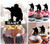 TA0107 Paintball Commando Silhouette Party Wedding Birthday Acrylic Cupcake Toppers Decor 10 pcs