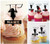 TA0180 Kid and a Swinging Chair Silhouette Party Wedding Birthday Acrylic Cupcake Toppers Decor 10 pcs