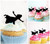 TA0231 Peter Pan Wendy Silhouette Party Wedding Birthday Acrylic Cupcake Toppers Decor 10 pcs