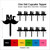 TA0244 Mr Wedding Mustache Silhouette Party Wedding Birthday Acrylic Cupcake Toppers Decor 10 pcs