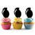 TA0300 Hand Grenade Silhouette Party Wedding Birthday Acrylic Cupcake Toppers Decor 10 pcs
