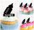 TA0444 Baby Bottle Baby Shower Silhouette Party Wedding Birthday Acrylic Cupcake Toppers Decor 10 pcs