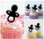 TA0449 Baby Shower Baby Pacifiers Silhouette Party Wedding Birthday Acrylic Cupcake Toppers Decor 10 pcs