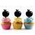 TA0534 Cartoon Apple Silhouette Party Wedding Birthday Acrylic Cupcake Toppers Decor 10 pcs