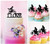 TC0007 I Love Motorbike Party Wedding Birthday Acrylic Cake Topper Cupcake Toppers Decor Set 11 pcs