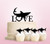 TC0019 Love Shark Party Wedding Birthday Acrylic Cake Topper Cupcake Toppers Decor Set 11 pcs