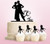 TC0033 Couple Partner Dance You and Me Party Wedding Birthday Acrylic Cake Topper Cupcake Toppers Decor Set 11 pcs