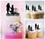 TC0086 You and Me Marriage Propose Party Wedding Birthday Acrylic Cake Topper Cupcake Toppers Decor Set 11 pcs