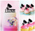 TC0161 I Love Badminton Party Wedding Birthday Acrylic Cake Topper Cupcake Toppers Decor Set 11 pcs