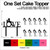 TC0171 Love Patient Party Wedding Birthday Acrylic Cake Topper Cupcake Toppers Decor Set 11 pcs