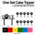 TC0189 Love Gauge Party Wedding Birthday Acrylic Cake Topper Cupcake Toppers Decor Set 11 pcs