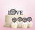 TC0191 Love Volleyball Party Wedding Birthday Acrylic Cake Topper Cupcake Toppers Decor Set 11 pcs