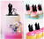 TC0195 You and Me Party Wedding Birthday Acrylic Cake Topper Cupcake Toppers Decor Set 11 pcs