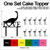 TC0196 Love Brachiosaurus Dinosaur Jurassic Party Wedding Birthday Acrylic Cake Topper Cupcake Toppers Decor Set 11 pcs