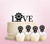 TC0202 Love Ferris Wheel Party Wedding Birthday Acrylic Cake Topper Cupcake Toppers Decor Set 11 pcs