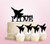 TC0210 I Love Jet Fighter Party Wedding Birthday Acrylic Cake Topper Cupcake Toppers Decor Set 11 pcs