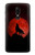 S2955 Wolf Howling Red Moon Case For OnePlus 6